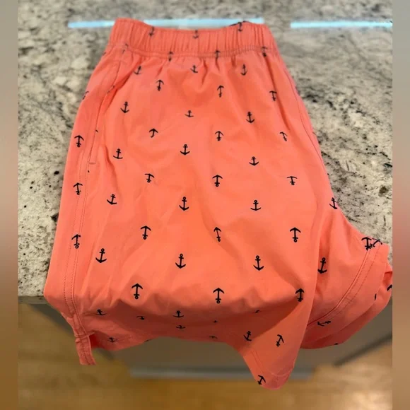 Nautica Anchor Print Coral Men's Shorts Size Medium - Picture 3 of 4